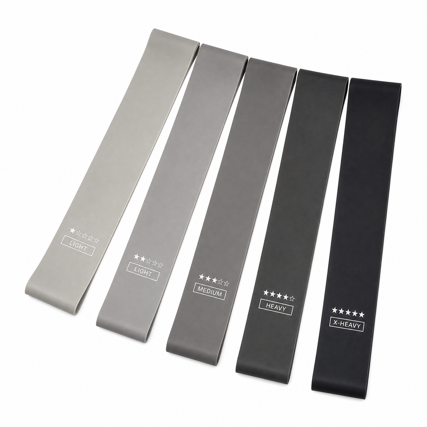 Resistance Loop Bands Set – Light to X-Heavy for Strength Training, Muscle Tension Relief & Deep Recovery